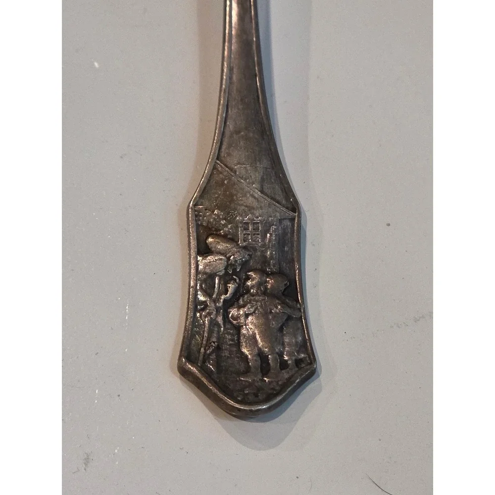 Vintage Berndorf Krupp Silver Plate Fairy Tale Childrens Cutlery 3pc Set Austria